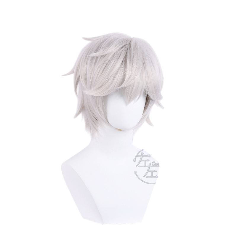 White Smoke Gabimaru Cosplay Wig - Hell's Paradise (Silver Grey Short) (FEVERCOS)