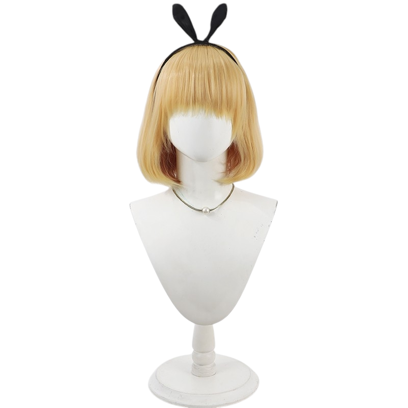 White Smoke Shushu Suruga Cosplay Wig - Chained Soldier (Two-Tone Twin Tails) (FEVERCOS)