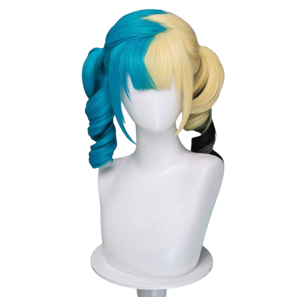White Smoke Canari Cosplay Wig - Pokemon Legends: Z-A (Two-Tone Tied Ponytail) (FEVERCOS)