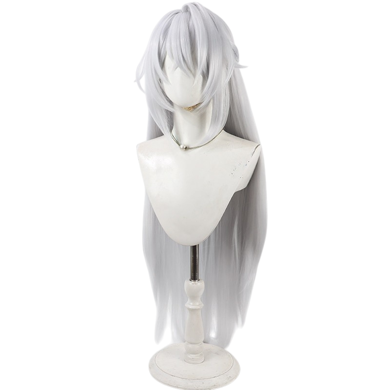 White Smoke Sevirian Lowell Cosplay Wig - Zenless Zone Zero (Silver Grey Styled Short) (FEVERCOS)