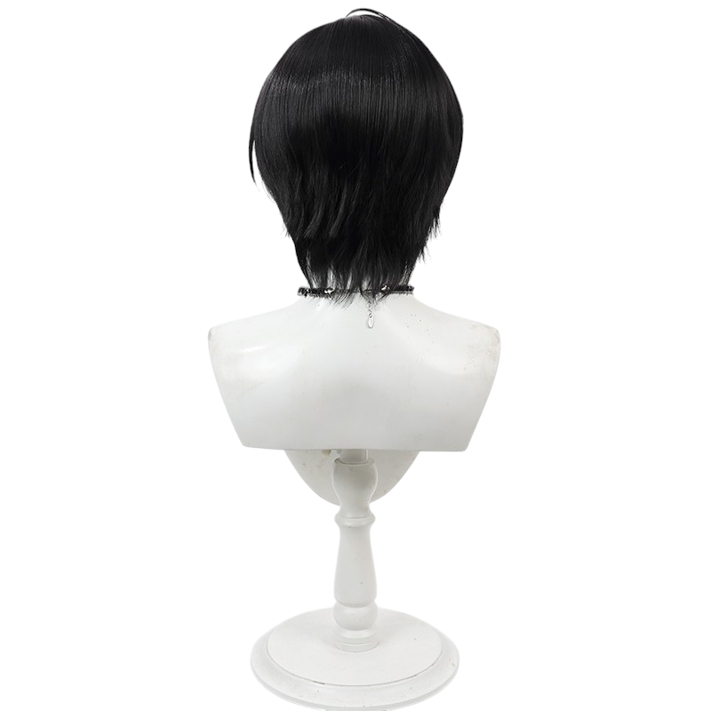 White Smoke Tokiwa Cosplay Wig - How I Attended an All-Guy's Mixer (Black Male Short) (FEVERCOS)