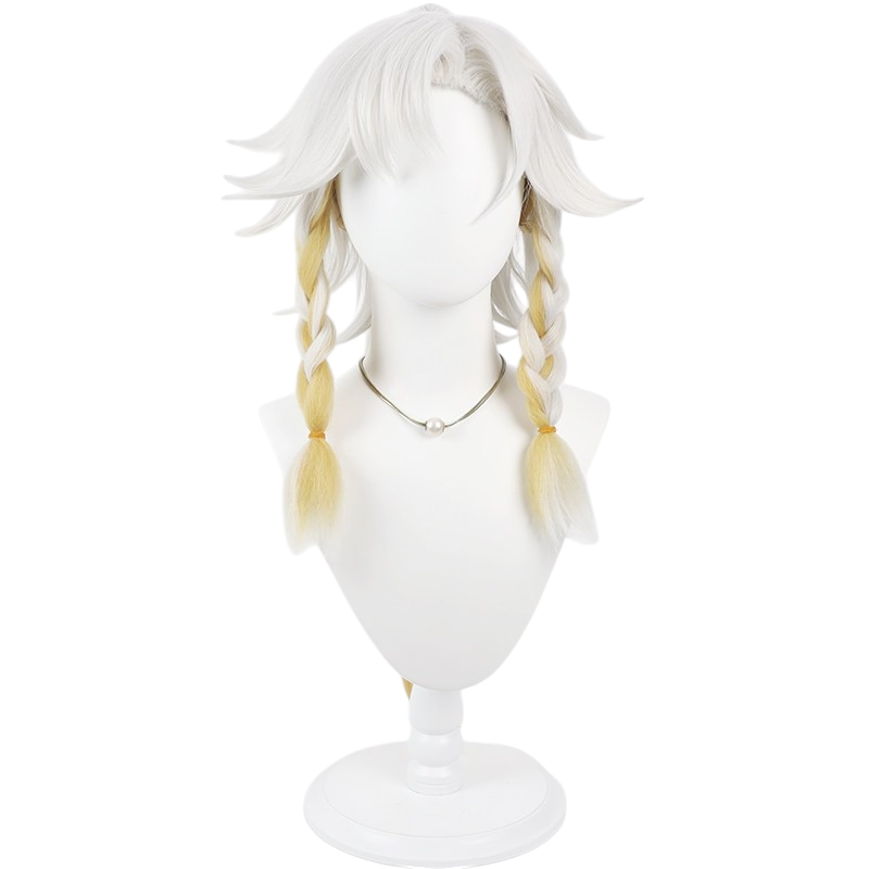 White Smoke Sang Qi Cosplay Wig - Honor of Kings (Silver Gradient Detachable Ponytails) (FEVERCOS)