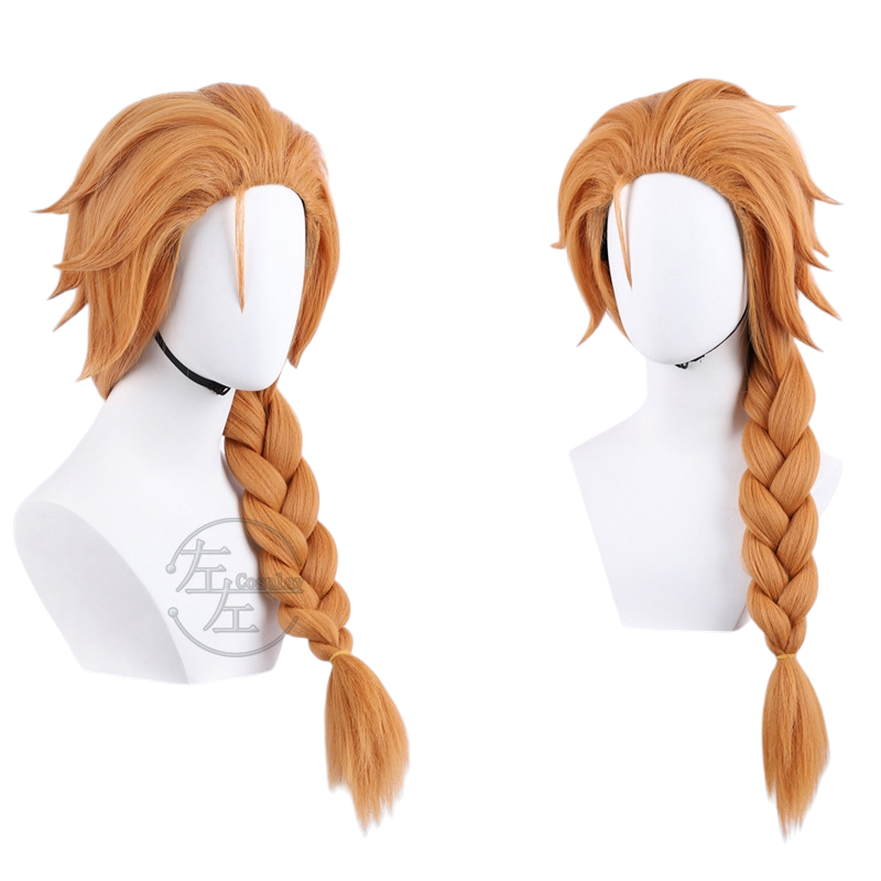 White Smoke Skye Cosplay Wig - Valorant (Auburn Thick Braid) (FEVERCOS)