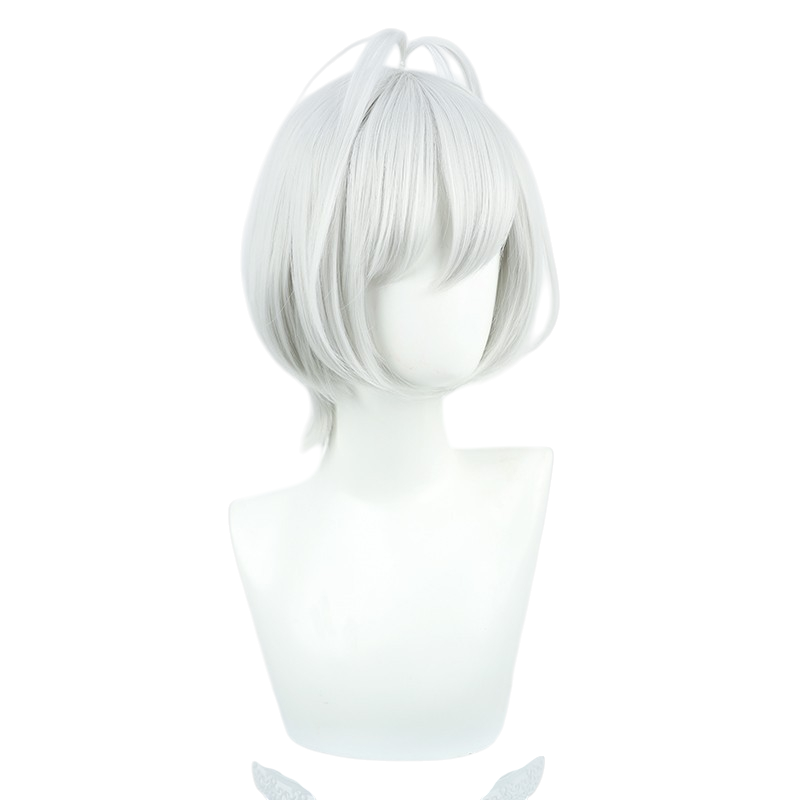 White Smoke Sibylla Cosplay Wig - Spy Classroom (Silver White Scalp Style) (FEVERCOS)
