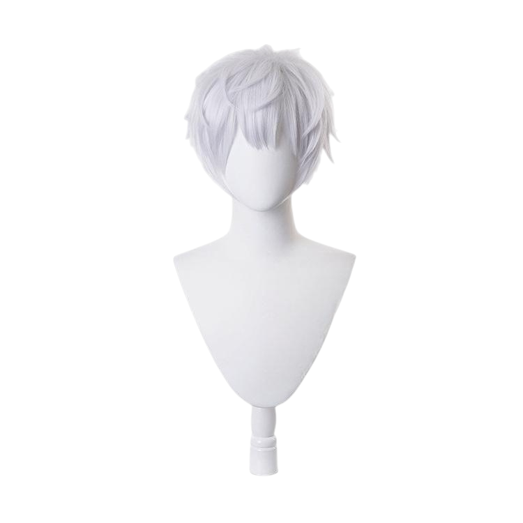 White Smoke Gojo Satoru (Loose/Casual) Cosplay Wig - Jujutsu Kaisen (White Messy Down) (FEVERCOS)