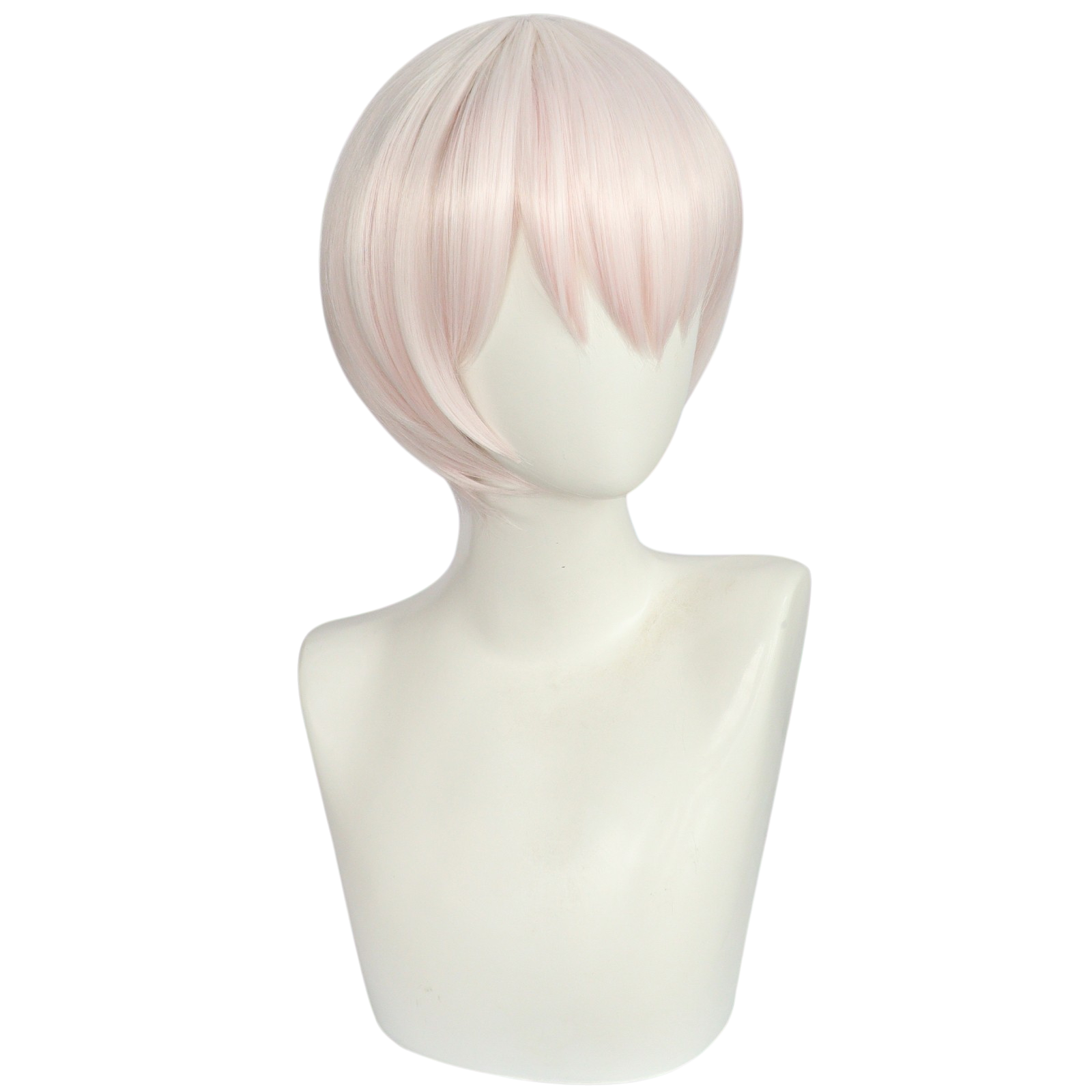Light Gray Saigiku Jouno Cosplay Wig - Bungo Stray Dogs (White/Red Tips) (FEVERCOS)