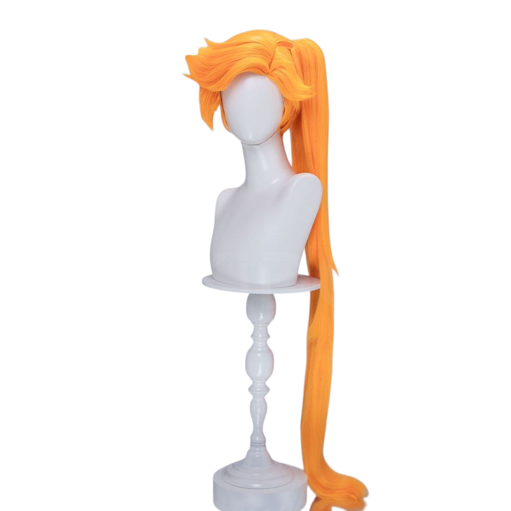 White Smoke Auriana Cosplay Wig - LoliRock (Side Part Scalp Detachable Ponytail) (FEVERCOS)