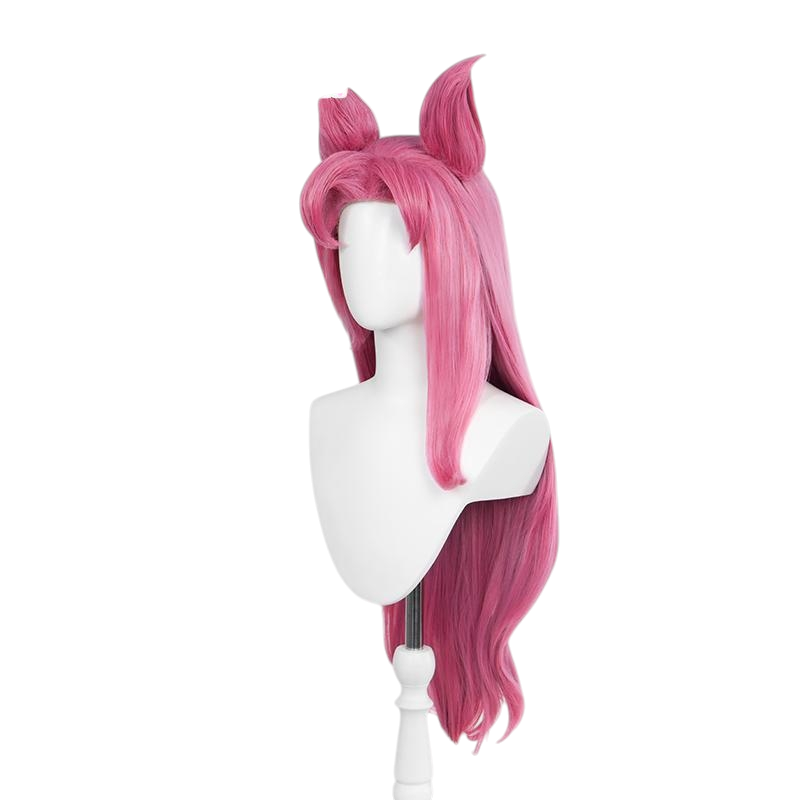 White Smoke Kai'Sa (Star Guardian) Cosplay Wig - League of Legends (Peach Center Part Teased) (FEVERCOS)