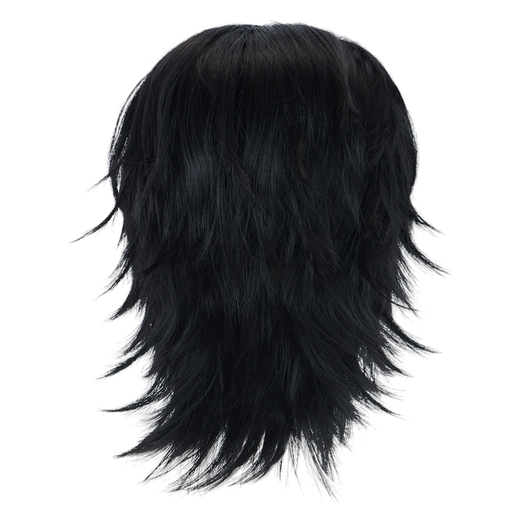 Black Hei Xiazi (Black Glasses) Cosplay Wig - The Lost Tomb / DMBJ (Black Wolf Cut) (FEVERCOS)