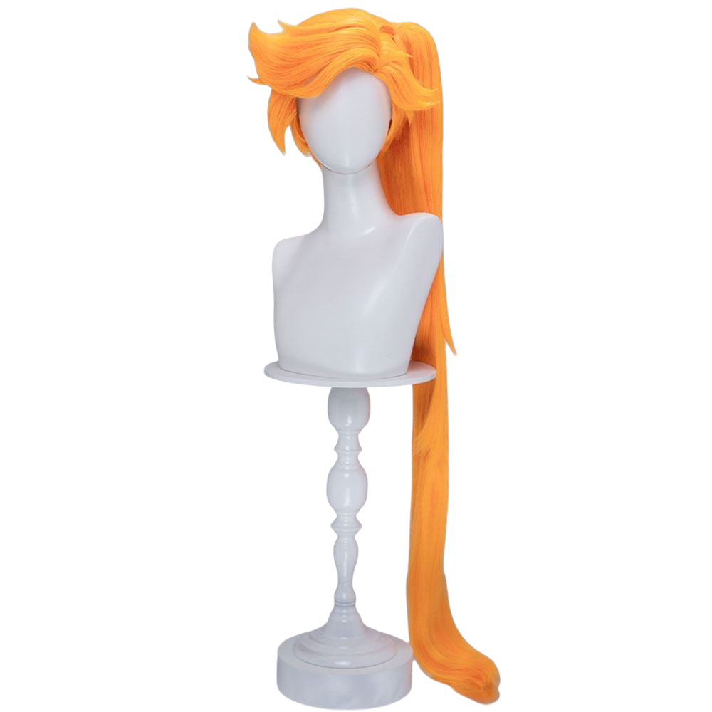 White Smoke Auriana Cosplay Wig - LoliRock (Side Part Scalp Detachable Ponytail) (FEVERCOS)