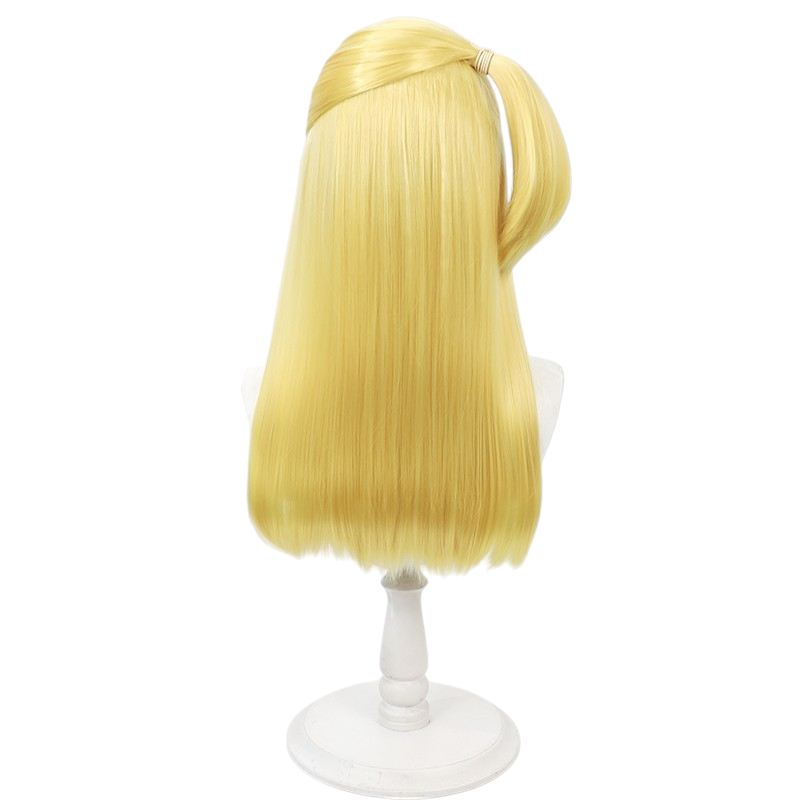 White Smoke Lucy Heartfilia (Standard Ver.) Cosplay Wig - Fairy Tail (Golden Blonde Loose Scalp) (FEVERCOS)