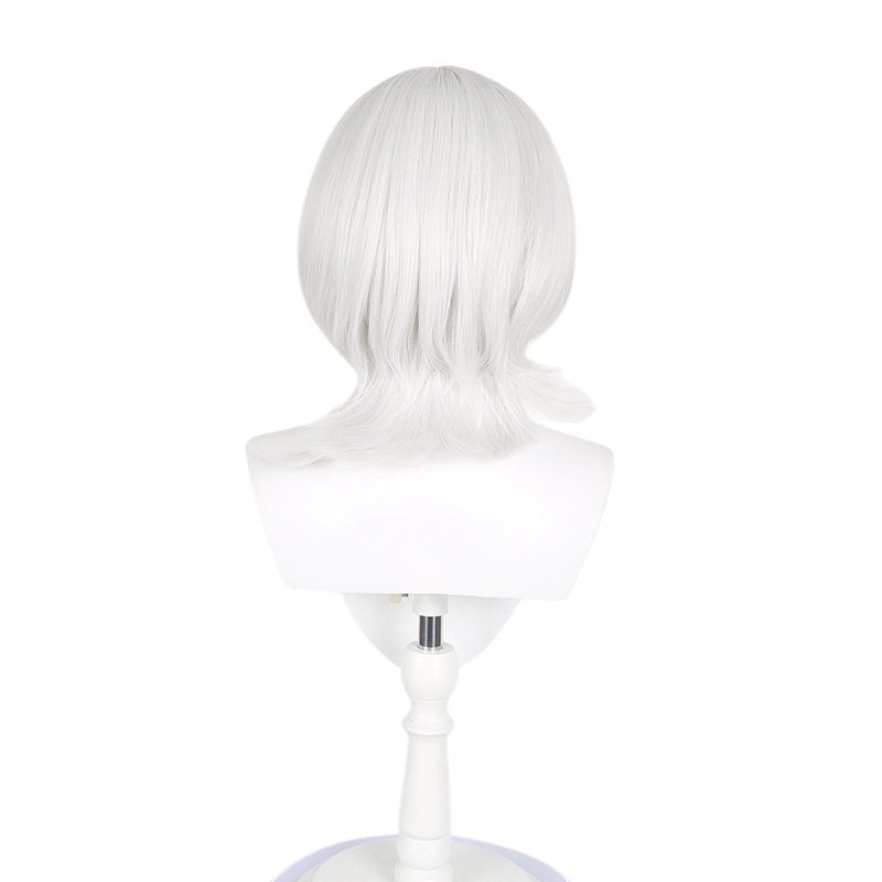 White Smoke Rana Kaname Cosplay Wig - BanG Dream! It's MyGO!! (Silver White Blunt Bob) (FEVERCOS)