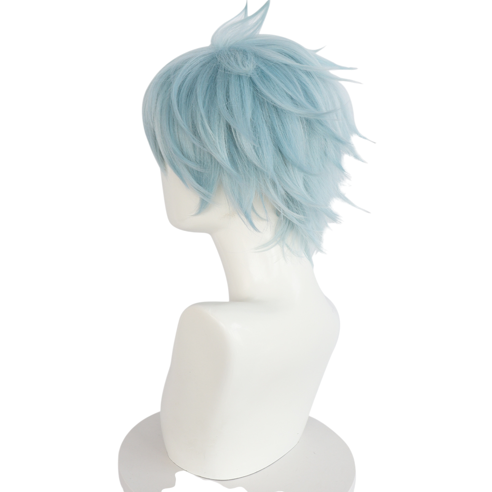 White Smoke Shinichi Okazaki Cosplay Wig - NANA (Ice Blue Grey Punk) (FEVERCOS)