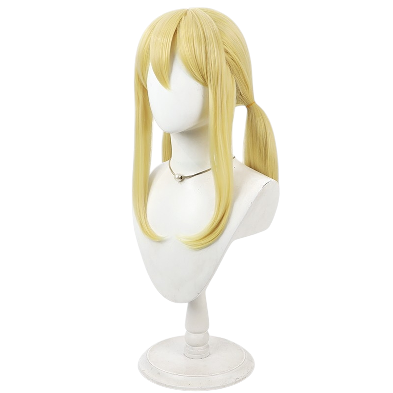White Smoke Lucy Heartfilia (Twin Tails Ver.) Cosplay Wig - Fairy Tail (Blonde Integrated Twin Tails) (FEVERCOS)