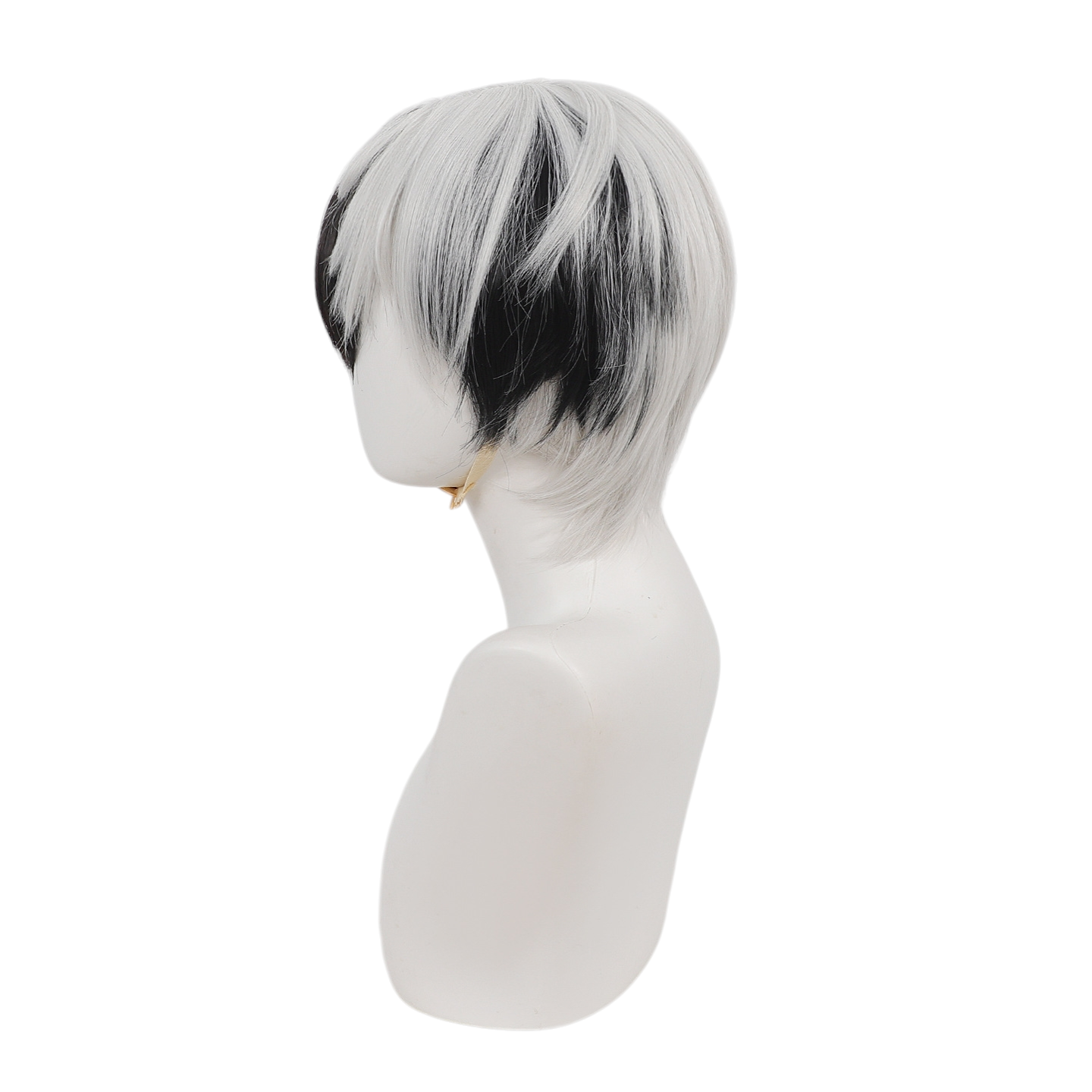White Smoke Kurikara Gou Cosplay Wig - Touken Ranbu (Silver White Highlights) (FEVERCOS)