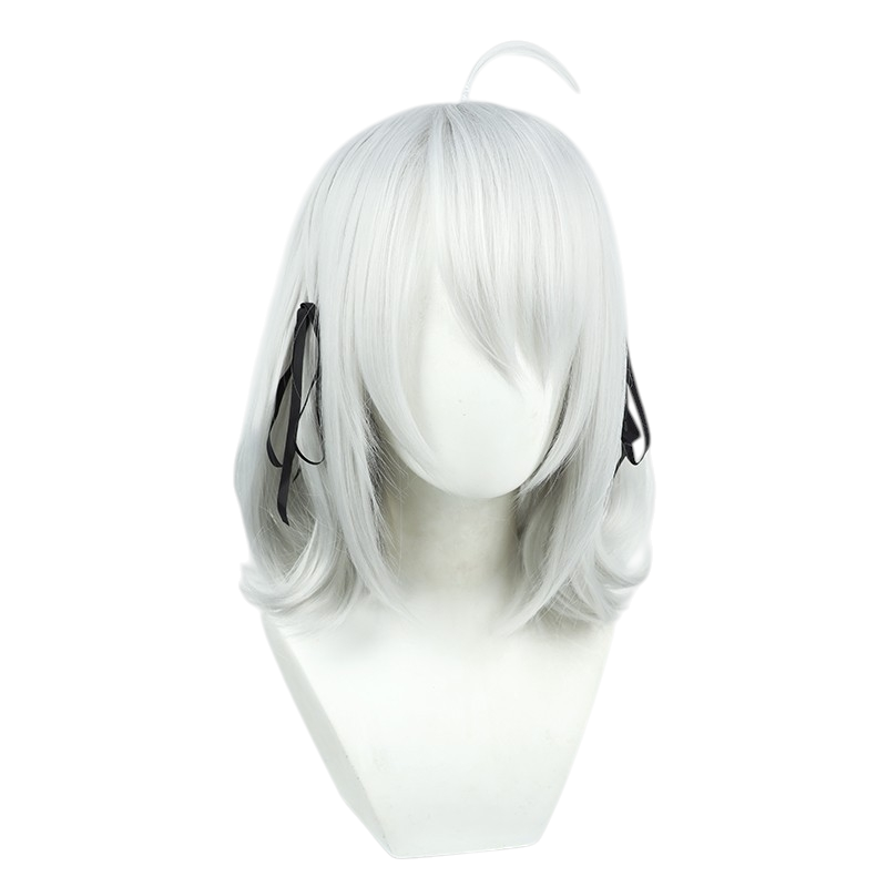 White Smoke Lily Cosplay Wig - Spy Classroom (Silver Grey/White Scalp Style) (FEVERCOS)