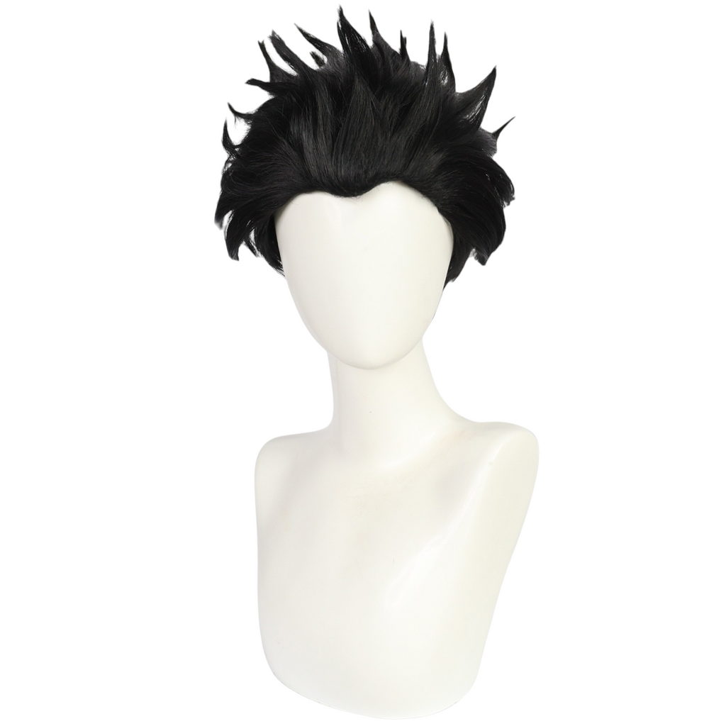 White Smoke Ryomen Sukuna (Megumi Form) Cosplay Wig - Jujutsu Kaisen (Black Spiky) (FEVERCOS)