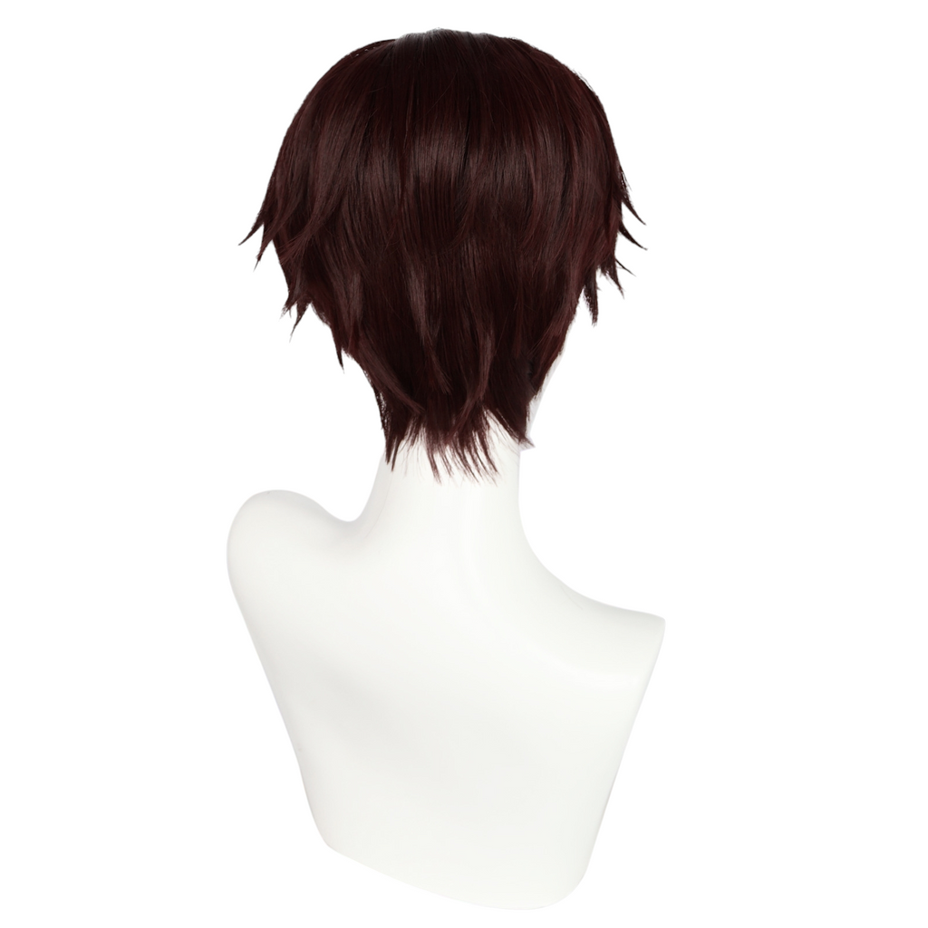 White Smoke Hayato Suo Cosplay Wig - Wind Breaker (Brown Eyepatch Style) (FEVERCOS)