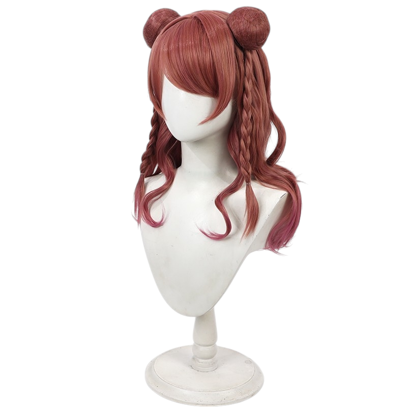 White Smoke Saki Hanami (Integrated Braid Scalp Ver.) Cosplay Wig - Gakuen Idolmaster (FEVERCOS)