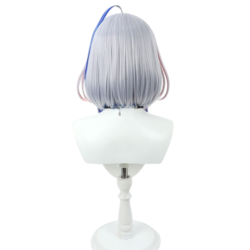 White Smoke Kanata Amane Cosplay Wig - Hololive (Silver Styled Short) (FEVERCOS)