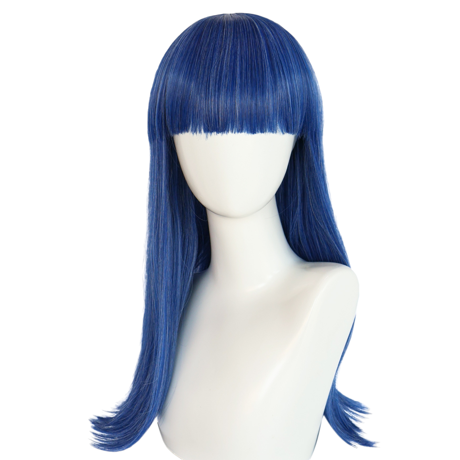 Light Gray Ennui (Sansan) Cosplay Wig - Inside Out 2 (Dark Blue Long) (FEVERCOS)