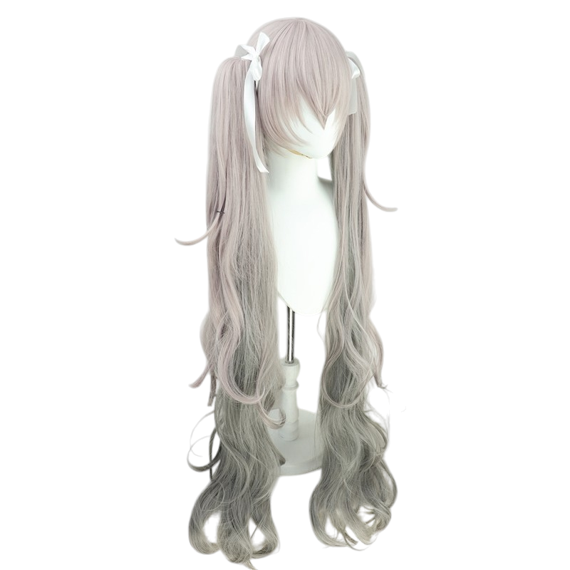 Gray Hatsune Miku (Nightcord at 25:00) Cosplay Wig - Project Sekai (Grey-White) (FEVERCOS)