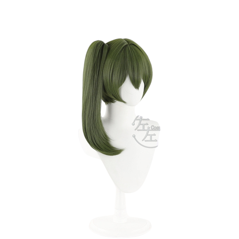 White Smoke Ubel Cosplay Wig - Frieren: Beyond Journey's End (Green Clip Ponytail Scalp) (FEVERCOS)