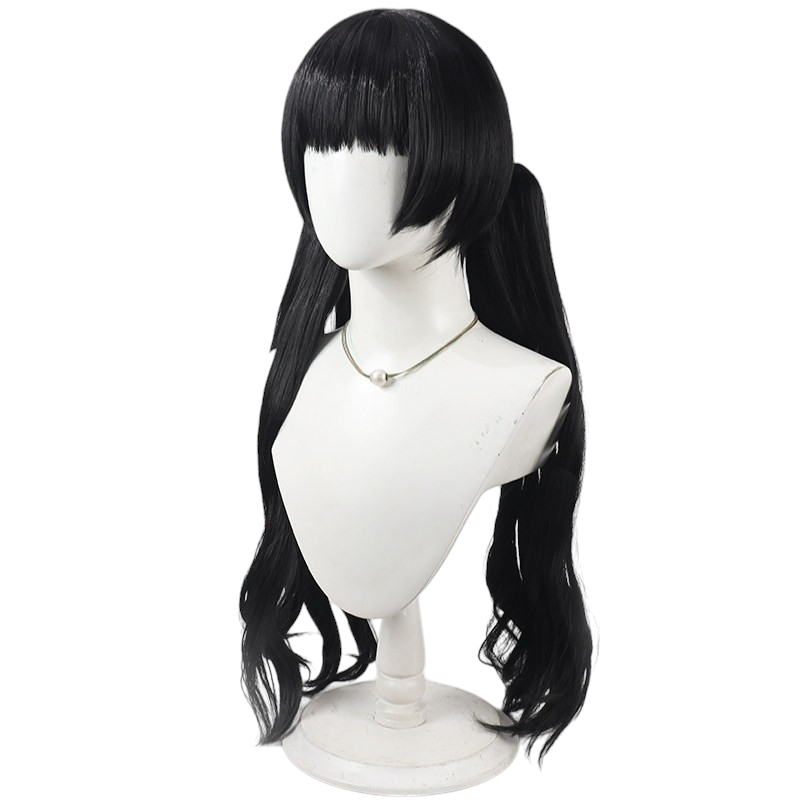 White Smoke Fuyuko Mayuzumi Cosplay Wig - Idolmaster Shiny Colors (Detachable Ponytail Scalp) (FEVERCOS)