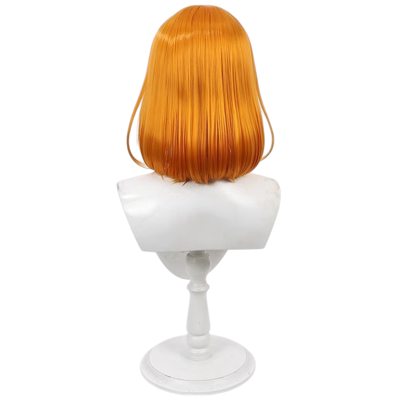 White Smoke Colette Loire Cosplay Wig - Wistoria: Wand and Sword (Orange Scalp Bob) (FEVERCOS)