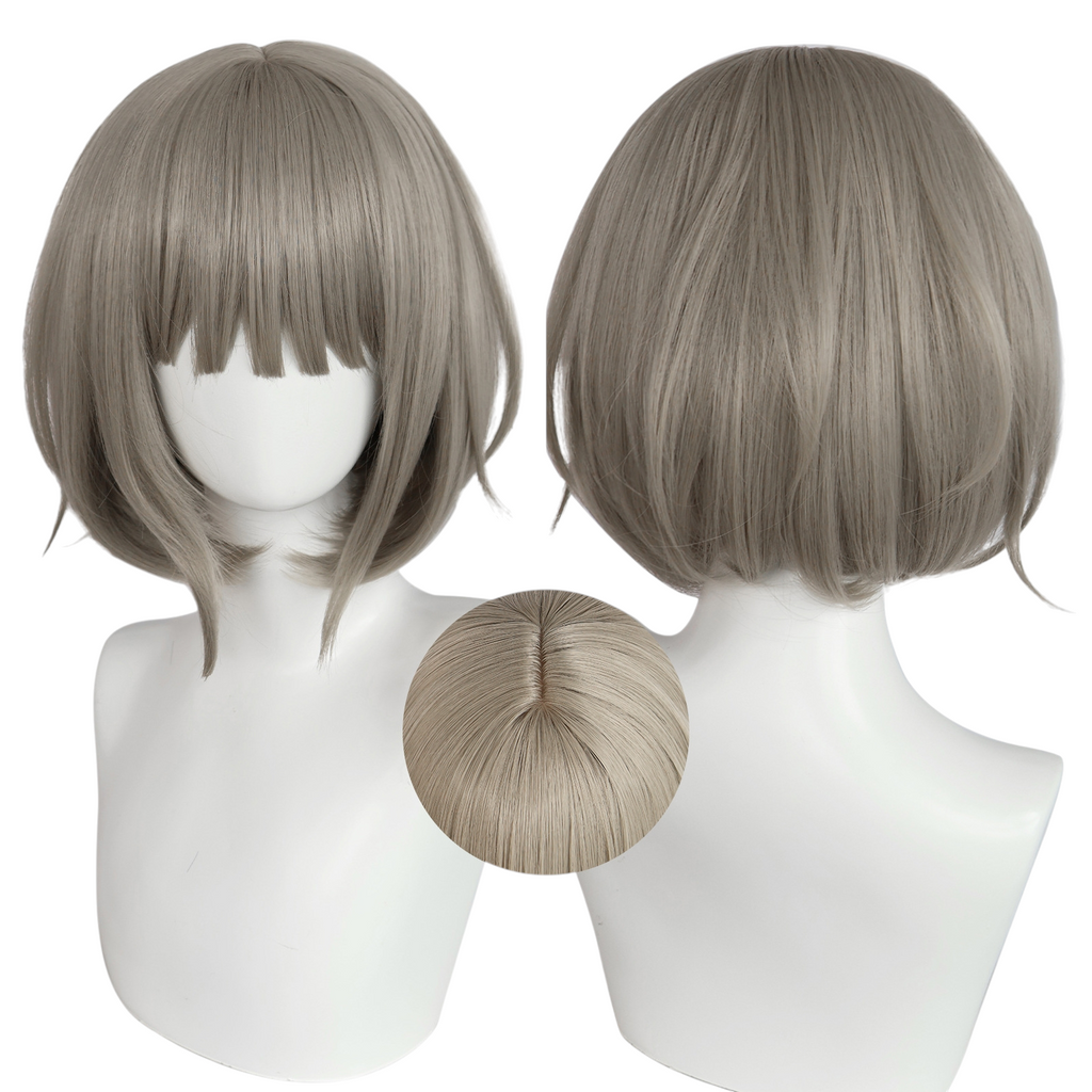 Slate Gray Nadeshiko Omuro Cosplay Wig - Yuru Yuri / Omuro-ke (Brown Bob) (FEVERCOS)