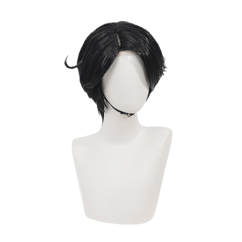 White Smoke Manzu Mo (KR ZZZ) Cosplay Wig - (Black Hand-Tied Lace Front) (FEVERCOS) Kamen Rider
