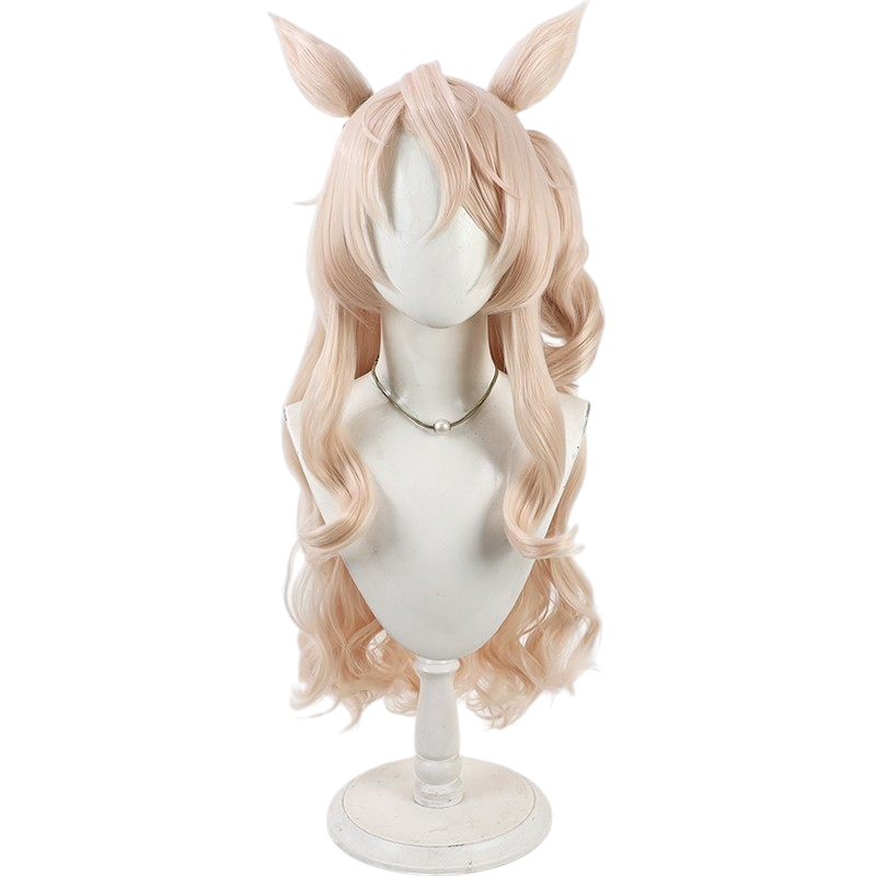 White Smoke Victoire Pisa Cosplay Wig - Uma Musume (Curly Styling) (FEVERCOS)
