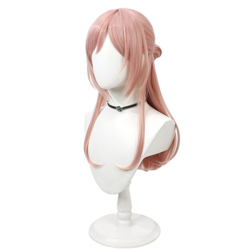 White Smoke Rinami Himesaki Cosplay Wig - Gakuen Idolmaster (Integrated Half-Updo Scalp) (FEVERCOS)