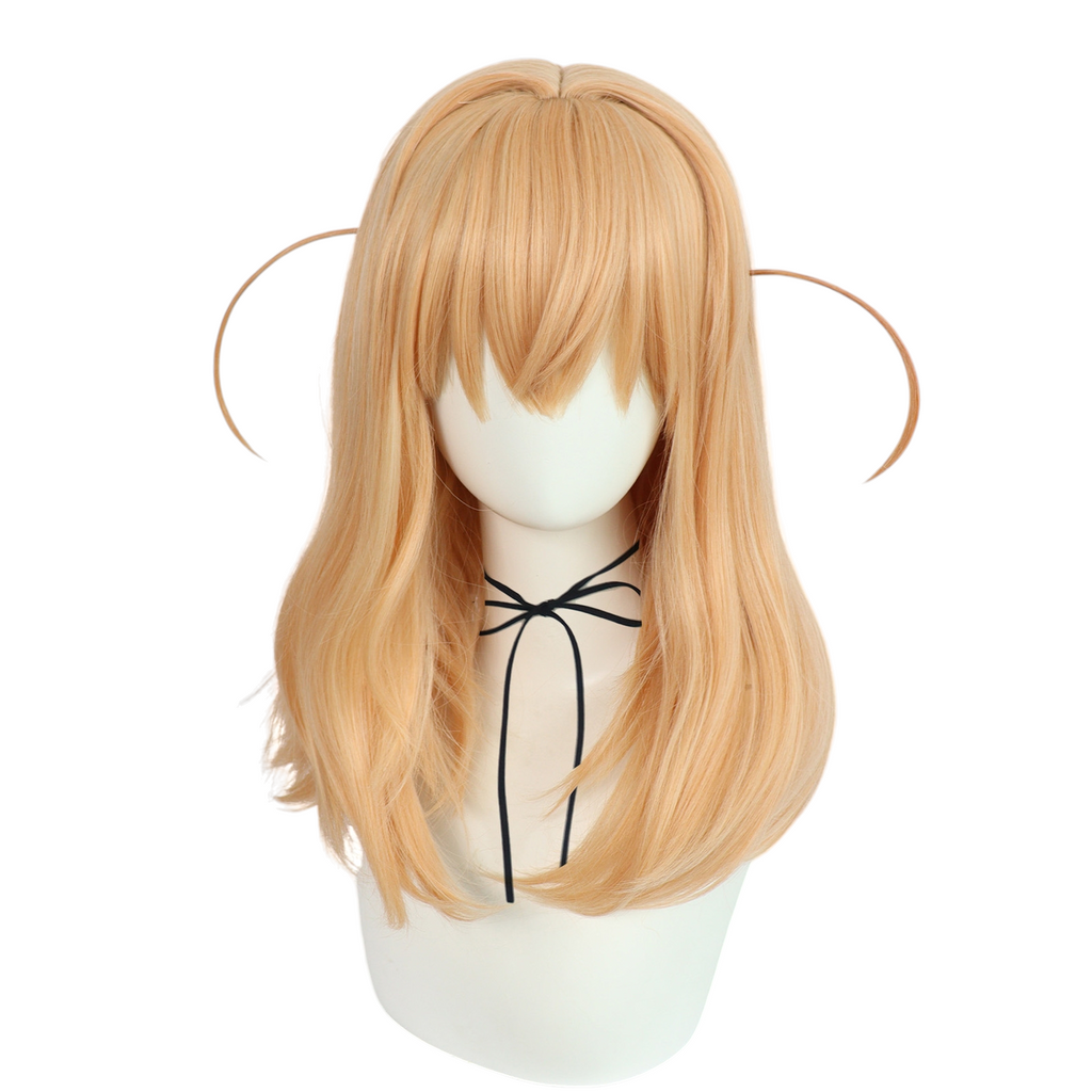 Tan Kaho Hinoshita Cosplay Wig - Love Live! Hasunosora (Golden Blonde) (FEVERCOS)