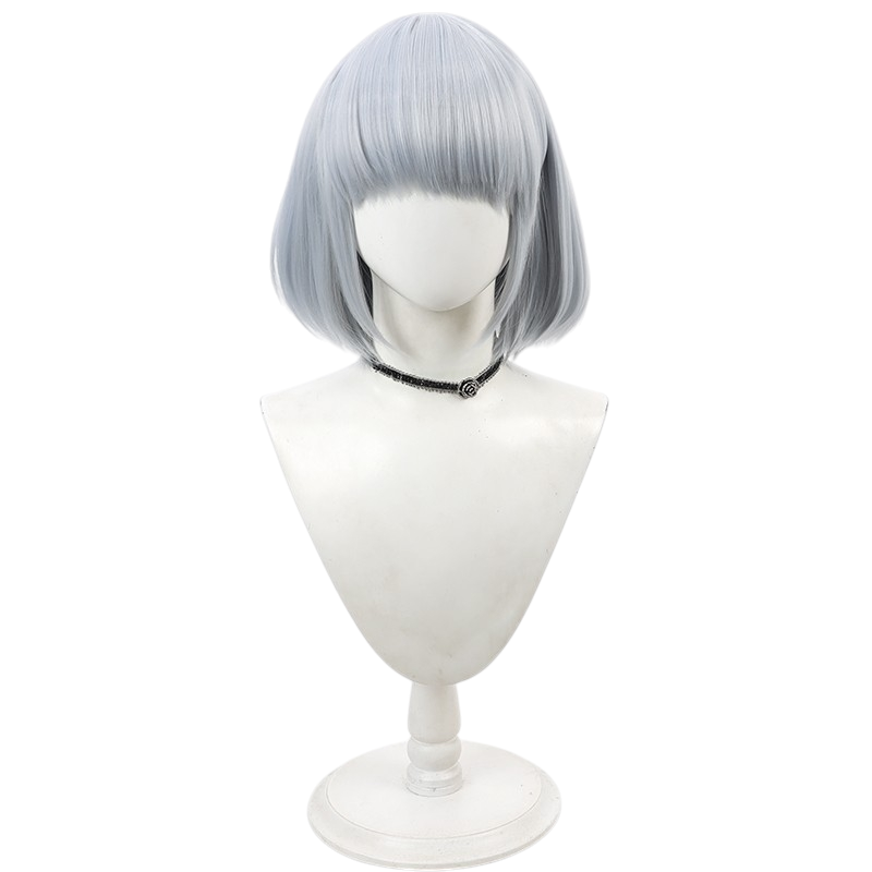 White Smoke Khun Aguero Agnes (Grey-Blue) Cosplay Wig - Tower of God (Simulation Scalp Bob) (FEVERCOS)