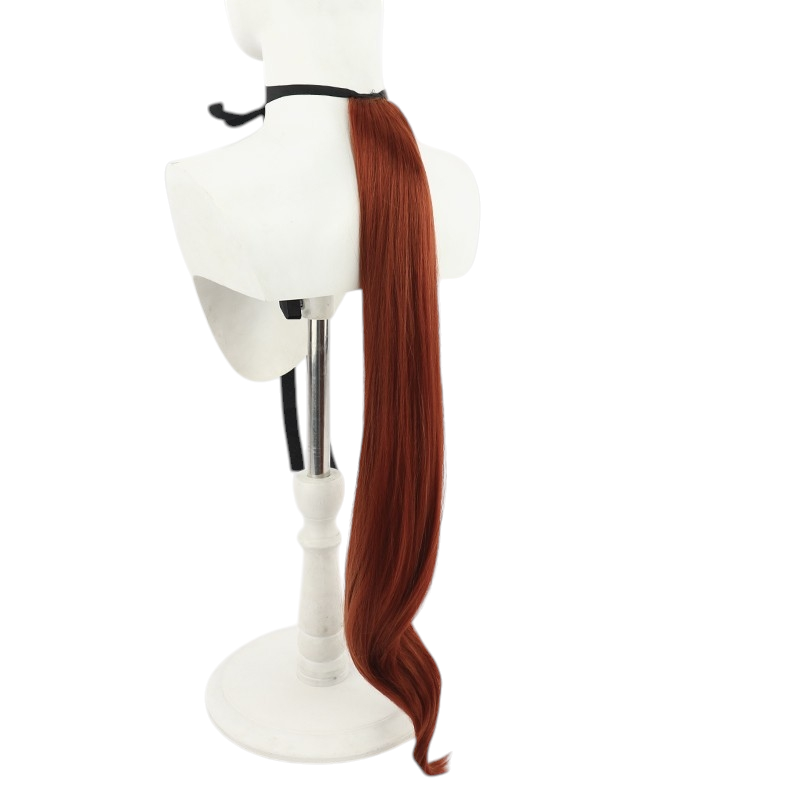White Smoke Super Creek (New Outfit) Cosplay Wig - Uma Musume (Brown Long with Ears) (FEVERCOS)