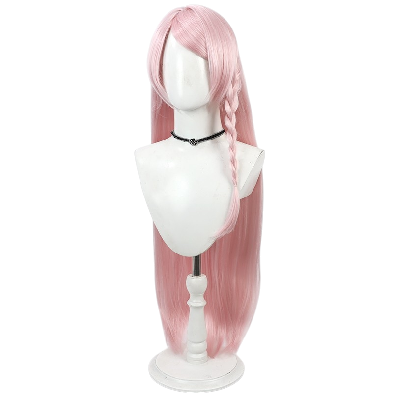 White Smoke Nina Cosplay Wig - Nina the Starry Bride (Pink Long Loose Scalp) (FEVERCOS)