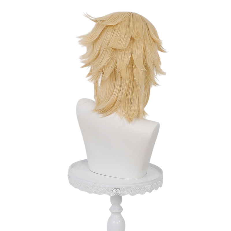 White Smoke Varka Cosplay Wig - Genshin Impact (White Flipped Short) (FEVERCOS)