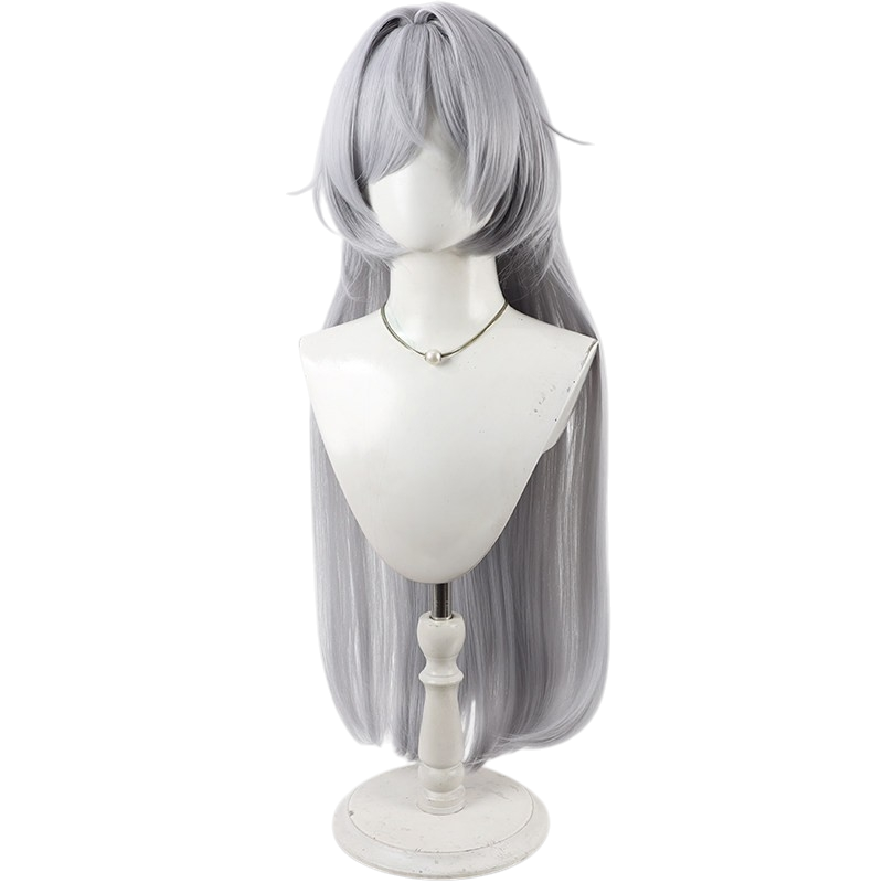 White Smoke Mornye Cosplay Wig - Wuthering Waves (Light Blue Long Loose) (FEVERCOS)
