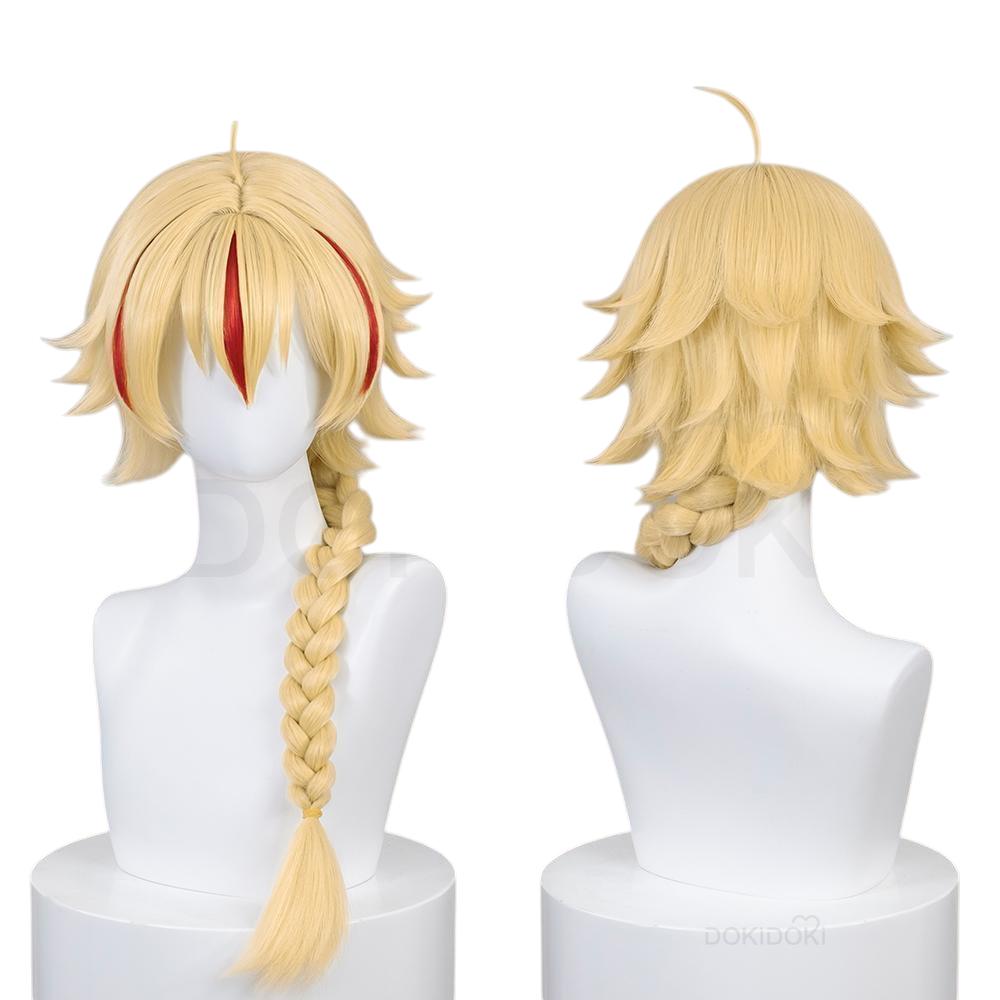 White Smoke Charles I (Charlemagne) Cosplay Wig - Fate Series (60cm Braided Scalp) (FEVERCOS)