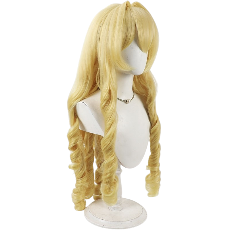 White Smoke Crown Cosplay Wig - Goddess of Victory: NIKKE (Golden Spiral Curls) (FEVERCOS)