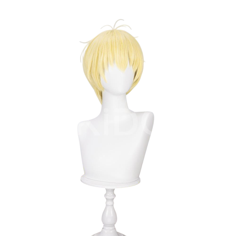 White Smoke Vamola (Standard Ver.) Cosplay Wig - Dandadan (32cm Yellow Short Bob) (FEVERCOS)