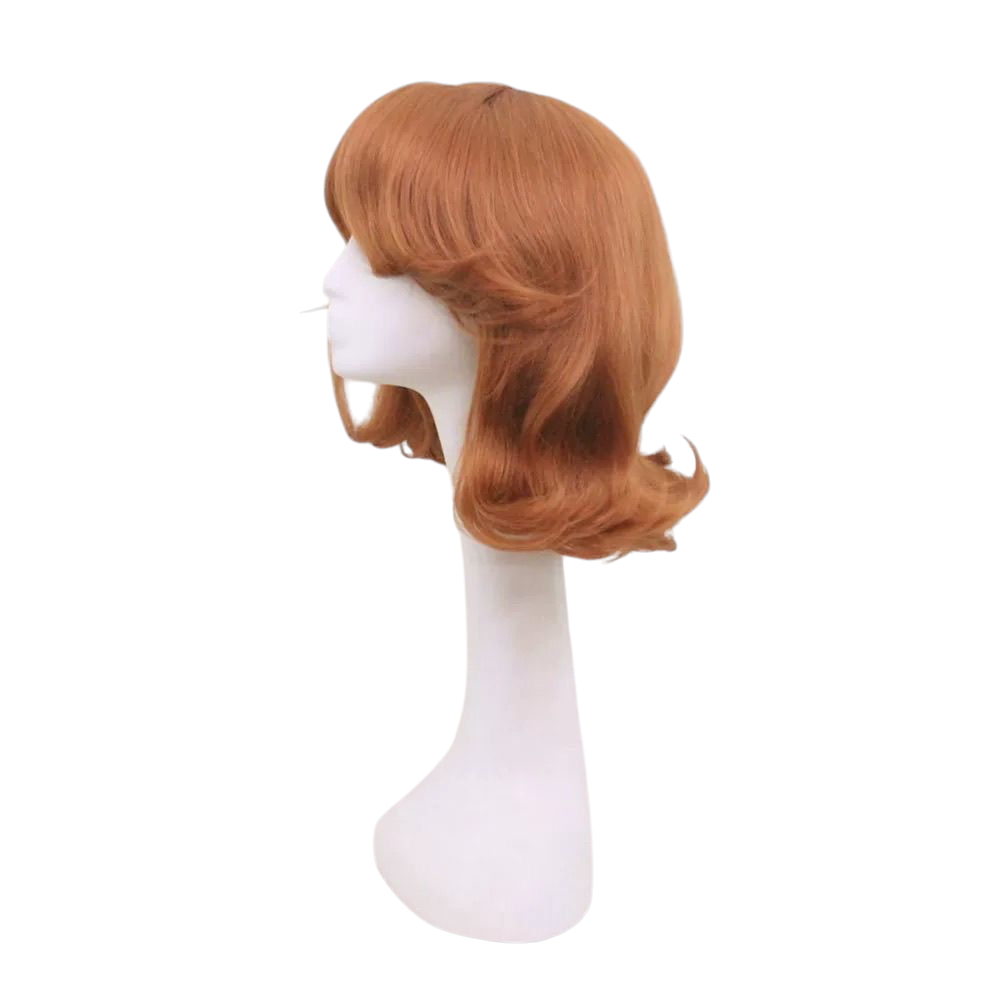 White Smoke Princess Sofia Cosplay Wig - Sofia the First (Auburn Orange Flipped Bob) (FEVERCOS) Disney Princess
