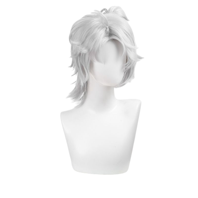 White Smoke Prisoner Luca Balsa Cosplay Wig - Identity V (Silver B.Duck Teased) (FEVERCOS)