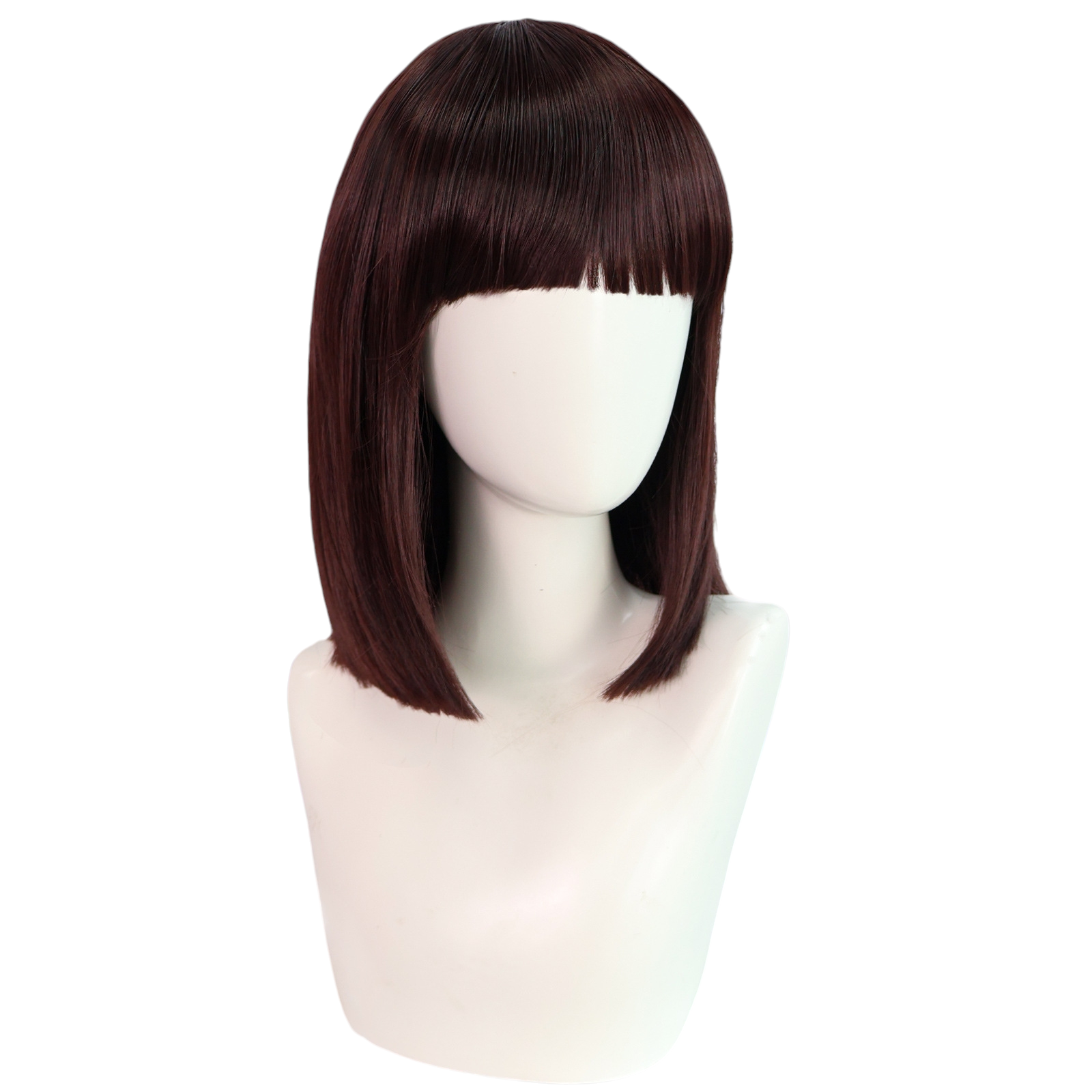 Antique White Akiko Yosano Cosplay Wig - Bungo Stray Dogs (Black/Purple Bob) (FEVERCOS)