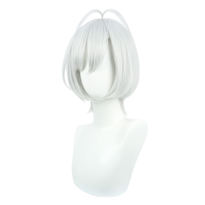White Smoke Sibylla Cosplay Wig - Spy Classroom (Silver White Scalp Style) (FEVERCOS)