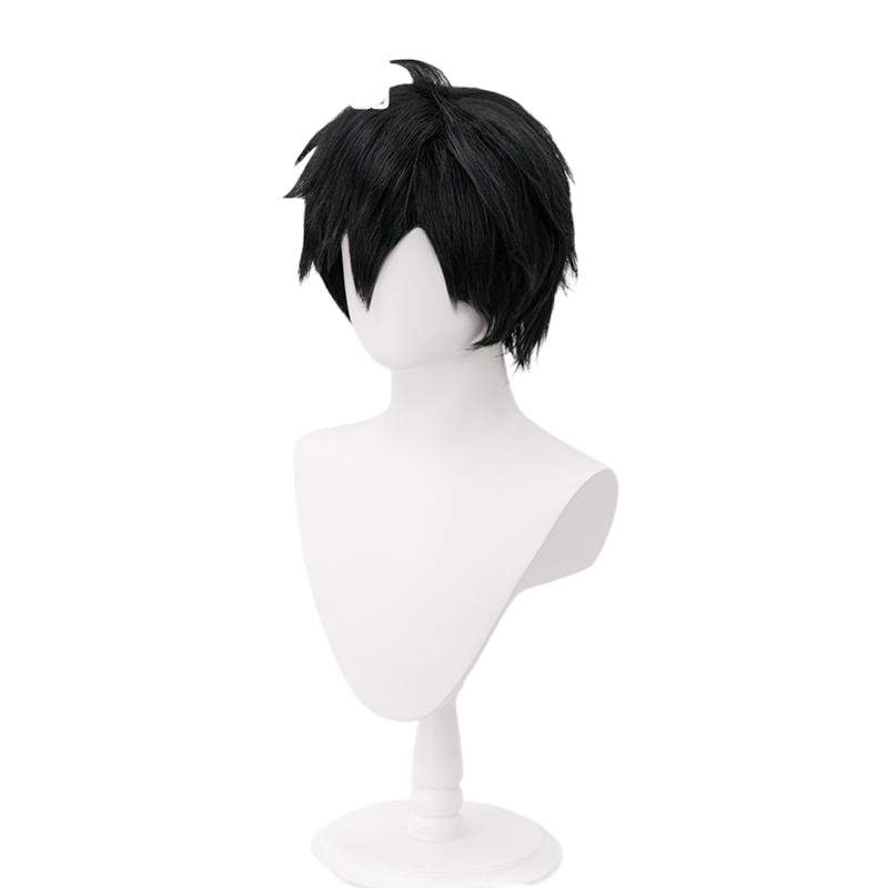 White Smoke Prince Zuko Cosplay Wig - Avatar: The Last Airbender (Black Short Multipurpose) (FEVERCOS)