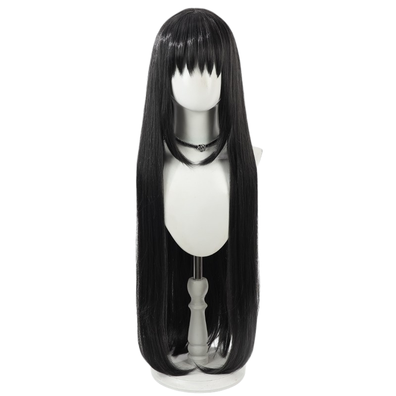 Black Akemi Homura Cosplay Wig - Puella Magi Madoka Magica (Black Long Scalp) (FEVERCOS)