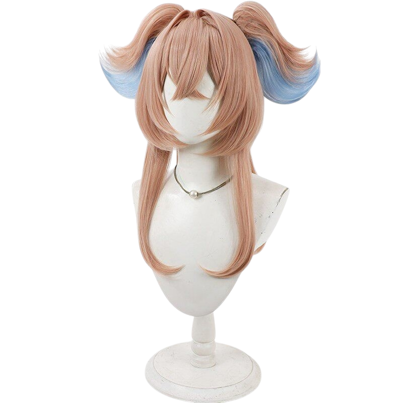 White Smoke Linnea Cosplay Wig - Genshin Impact (Scalp Detachable Ponytail) (FEVERCOS)