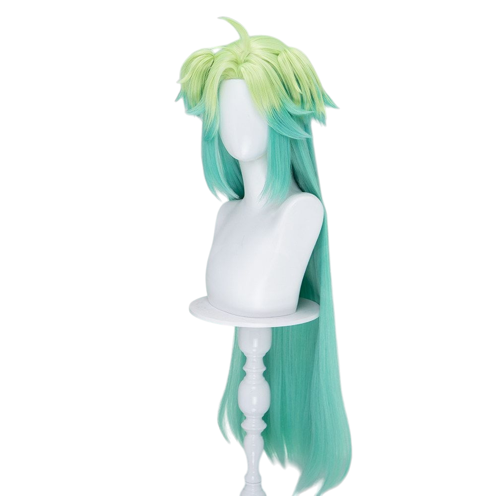 White Smoke Lucky Qing Cosplay Wig - To Be Hero X (90cm Layered Gradient Scalp) (FEVERCOS)